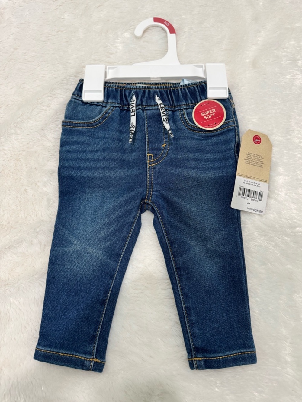Levi's NWT Baby Dark Blue Stretch Denim Jogger Jeans